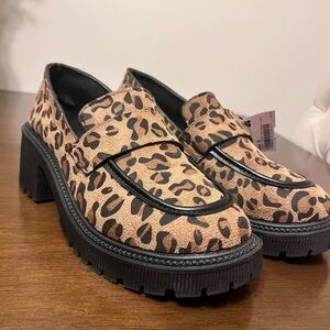 Leopard Print Women's Loafers